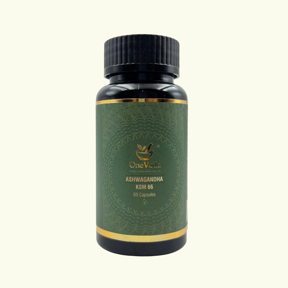 OneVeda Ashwagandha KSM-66® – Stress Relief, Energy & Hormonal Balance