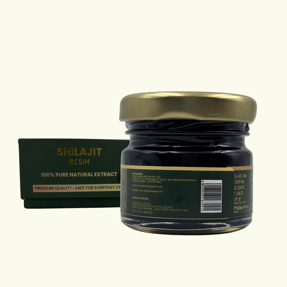 OneVeda Shilajit Resin – 100% Pure Natural Extract (20g), Ancient Himalayan Purity for Modern Wellness