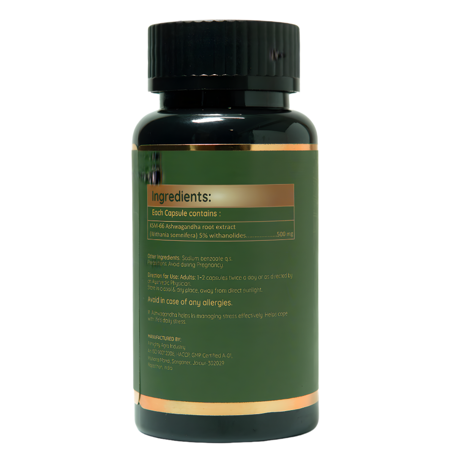 OneVeda Ashwagandha KSM-66® – Stress Relief, Energy & Hormonal Balance