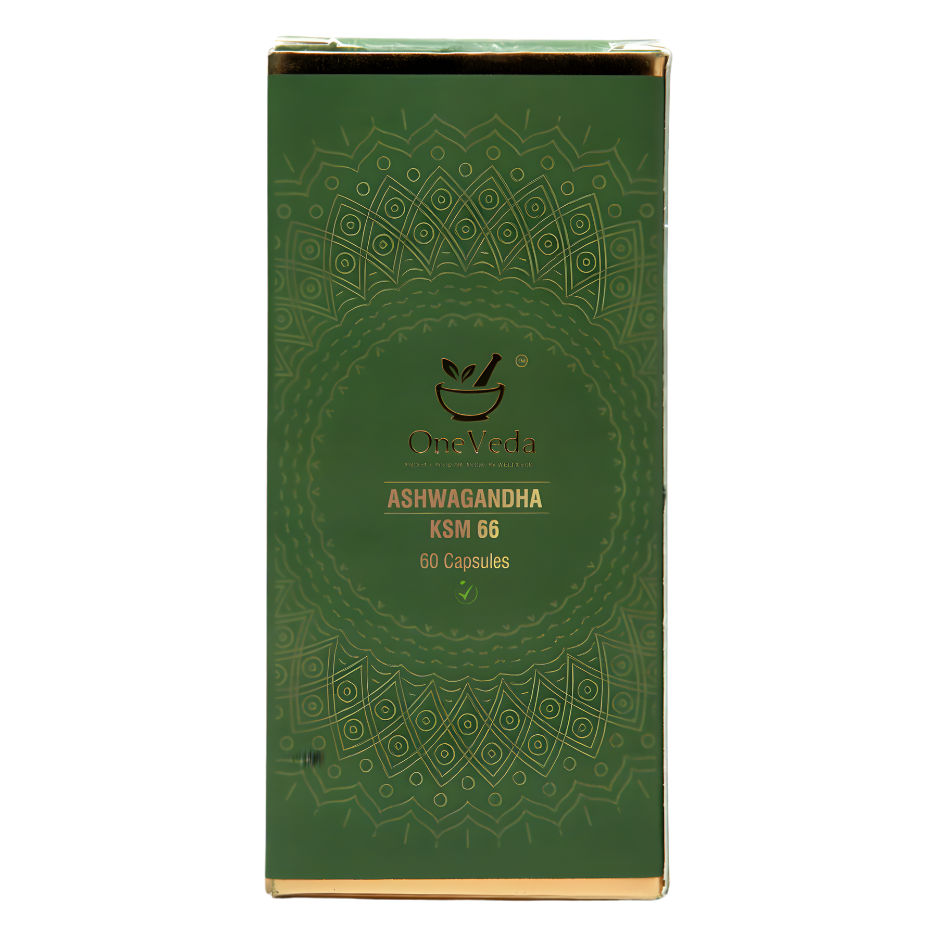 OneVeda Ashwagandha KSM-66® – Stress Relief, Energy & Hormonal Balance