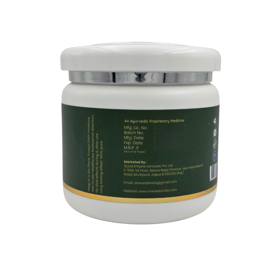 OneVeda Build Well – Ayurvedic Weight Gain Mushroom Powder, 100% Plant-Based | 15 Ayurvedic Herbs | Safe for Daily Use
