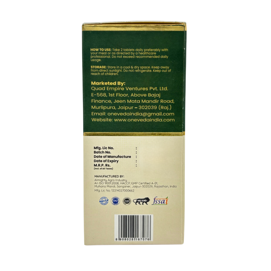 OneVeda Collagen Tablets - Plant-Based Collagen Support for Skin, Hair, Nails & Joint Wellness