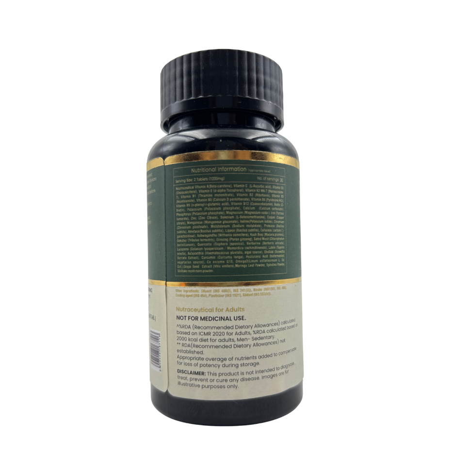 OneVeda Multivitamin – 100% Plant-Based | 60 Tablets, Holistic Daily Nutrition Backed by Ancient Ayurvedic Wisdom