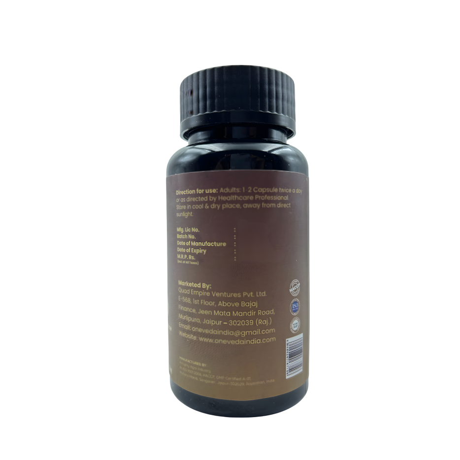 OneVeda VigoMaxx – Ayurvedic Strength, Stamina & Vitality Capsules, 100% Plant-Based | Ayurvedic Proprietary Medicine